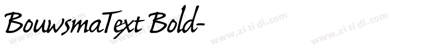 BouwsmaText Bold字体转换